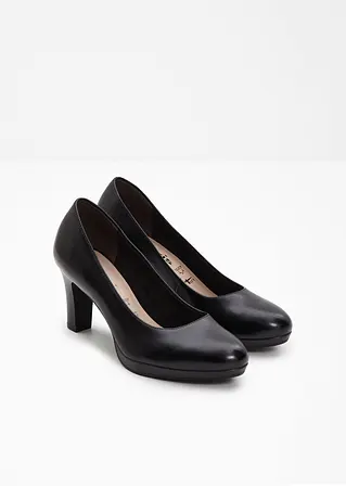 bonprix Schöner Leder Pumps von Tamaris - schwarz - Damen Großer Ausverkauf