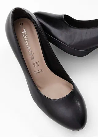 bonprix Schöner Leder Pumps von Tamaris - schwarz - Damen Großer Ausverkauf