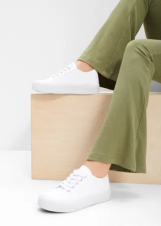 bonprix Schicker Plateausneaker von RAINBOW mit Schnürung - weiß - Damen Flash Sale