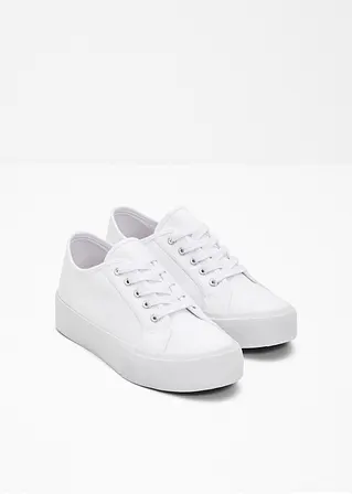 bonprix Schicker Plateausneaker von RAINBOW mit Schnürung - weiß - Damen Flash Sale