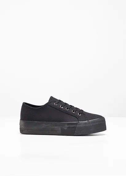 bonprix Schicker Plateausneaker von RAINBOW mit Schnürung - schwarz