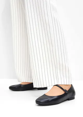 bonprix Modische Tamaris Ballerina im Mary Jane Look - schwarz Online Shopping