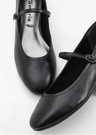 bonprix Modische Tamaris Ballerina im Mary Jane Look - schwarz Online Shopping