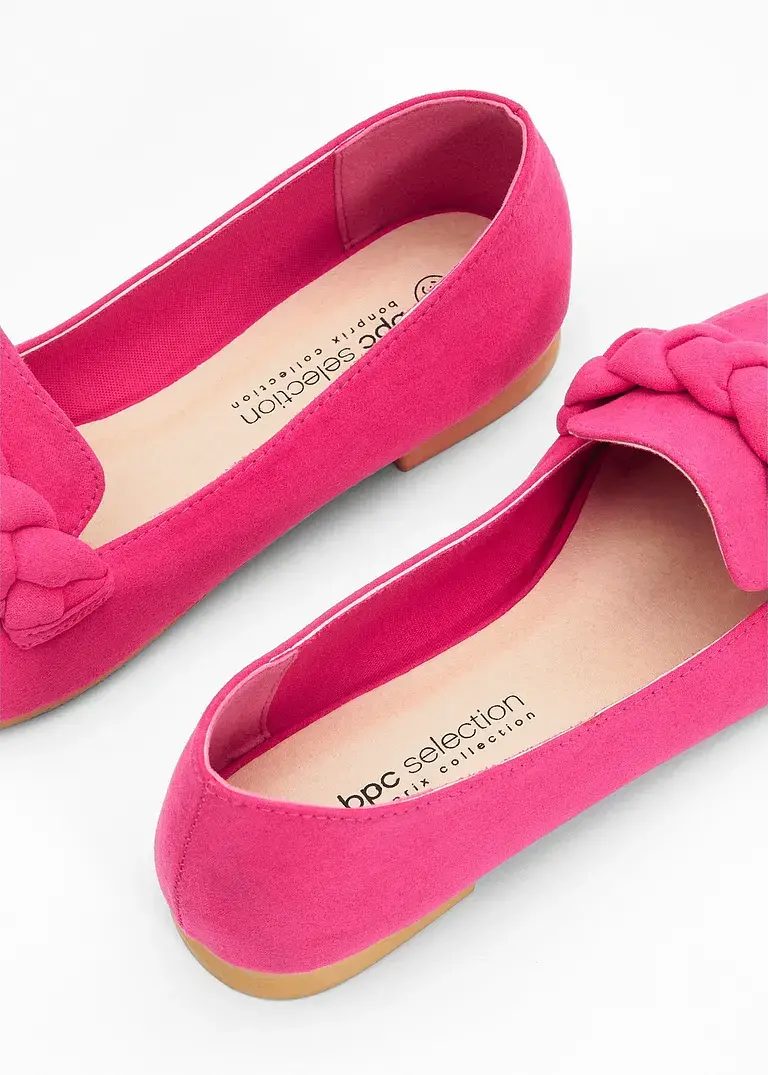bonprix Elegante Slipper mit Flechtdetail - pink - Damen Weihnachtsangebot