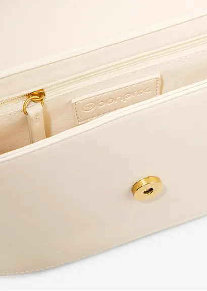 bonprix Modische Umhängetasche mit dekorativem Schulterriemen - beige Jubiläumsangebot