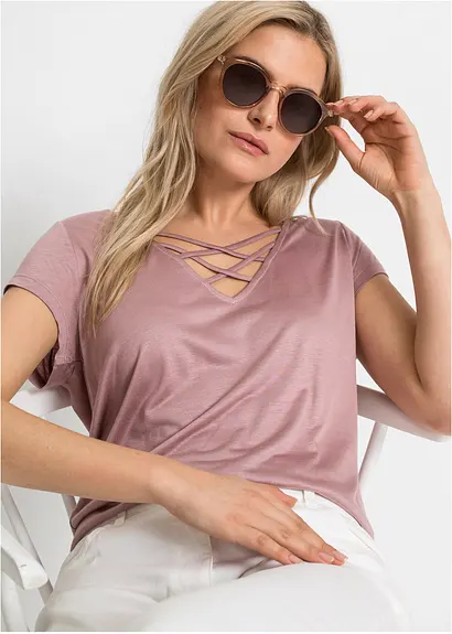 bonprix Trendy Sonnenbrille mit rosafarbenen Gestell - rosa Zeitlich begrenztes Angebot