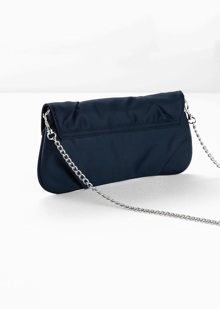 bonprix Festlich und charmant: Clutch mit Raffung - blau Blitzangebot