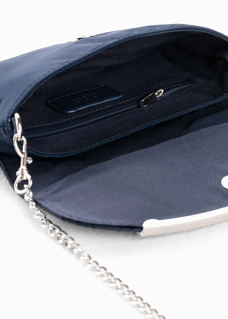 bonprix Festlich und charmant: Clutch mit Raffung - blau Blitzangebot
