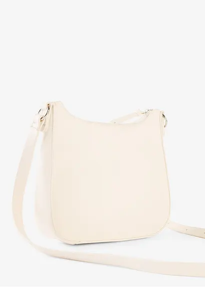 bonprix Klassische Umhängetasche aus Lederimitat - beige Kauf eins, bekomm eins gratis