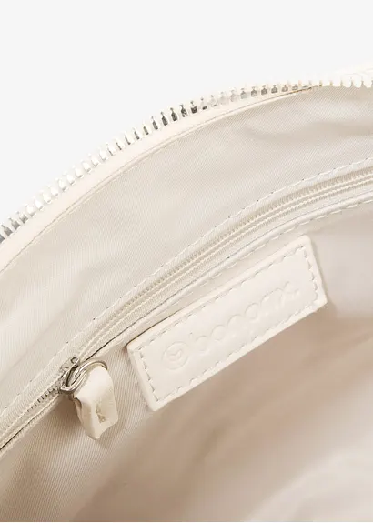 bonprix Klassische Umhängetasche aus Lederimitat - beige Kauf eins, bekomm eins gratis