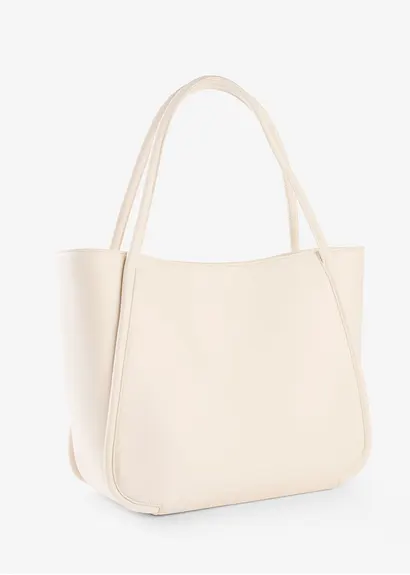 bonprix Modischer Shopper in Lederoptik - beige - Damen Bis zu 65% Rabatt
