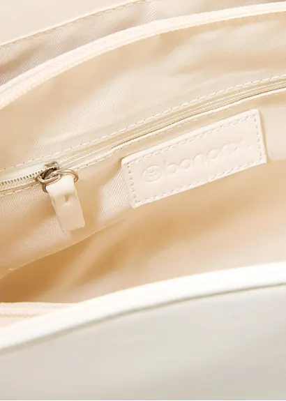 bonprix Modischer Shopper in Lederoptik - beige - Damen Bis zu 65% Rabatt