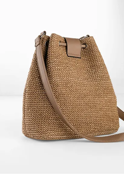 bonprix Geräumige Beuteltasche im legeren Look - beige - Damen 50% Rabatt mit kostenlosem Versand