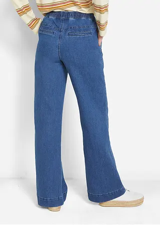 bonprix Weite Schlupfjeans mit Stretch und einem Bindegürtel Online