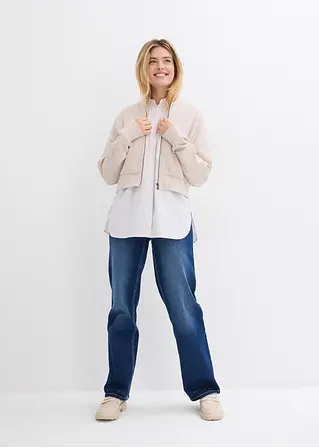 bonprix Oversized Bluse aus einem Bio-Baumwollstoff mit Webstruktur Online Shopping