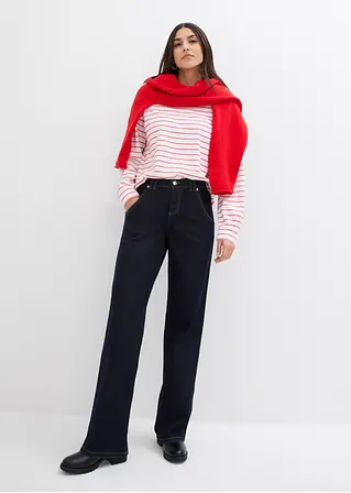 bonprix Lässiger Pullover mit weitem Ausschnitt - rot - Damen Black Friday