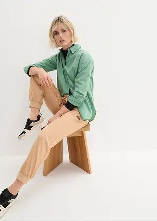bonprix Twillhose mit Bequembund und aufgesetzten Taschen hinten - beige Große Rabatte