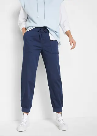 bonprix Twillhose mit Bequembund und aufgesetzten Taschen hinten - blau Neuheiten