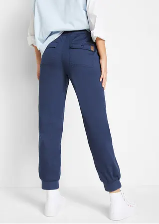 bonprix Twillhose mit Bequembund und aufgesetzten Taschen hinten - blau Neuheiten