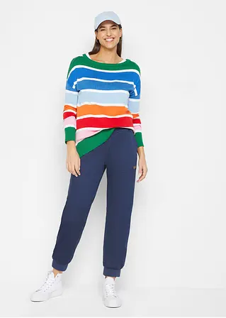bonprix Twillhose mit Bequembund und aufgesetzten Taschen hinten - blau Neuheiten