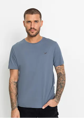 bonprix Schöne T-Shirts im 3er Pack mit kleiner Stickerei auf der Brust Sonderangebot der Fabrik