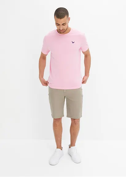 bonprix Schöne T-Shirts im 3er Pack mit kleiner Stickerei auf der Brust Bis zu 55% Rabatt