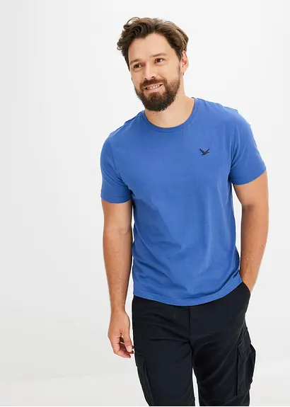 bonprix Schöne T-Shirts im 3er Pack mit kleiner Stickerei auf der Brust Discount Store für neue Produkte
