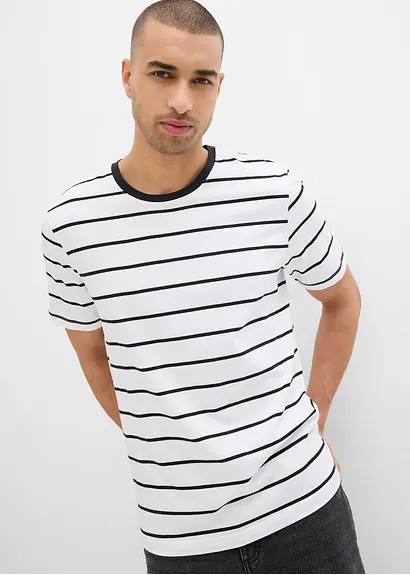 bonprix modernes T-Shirt im günstigen Doppelpack - Herren Super Rabatt