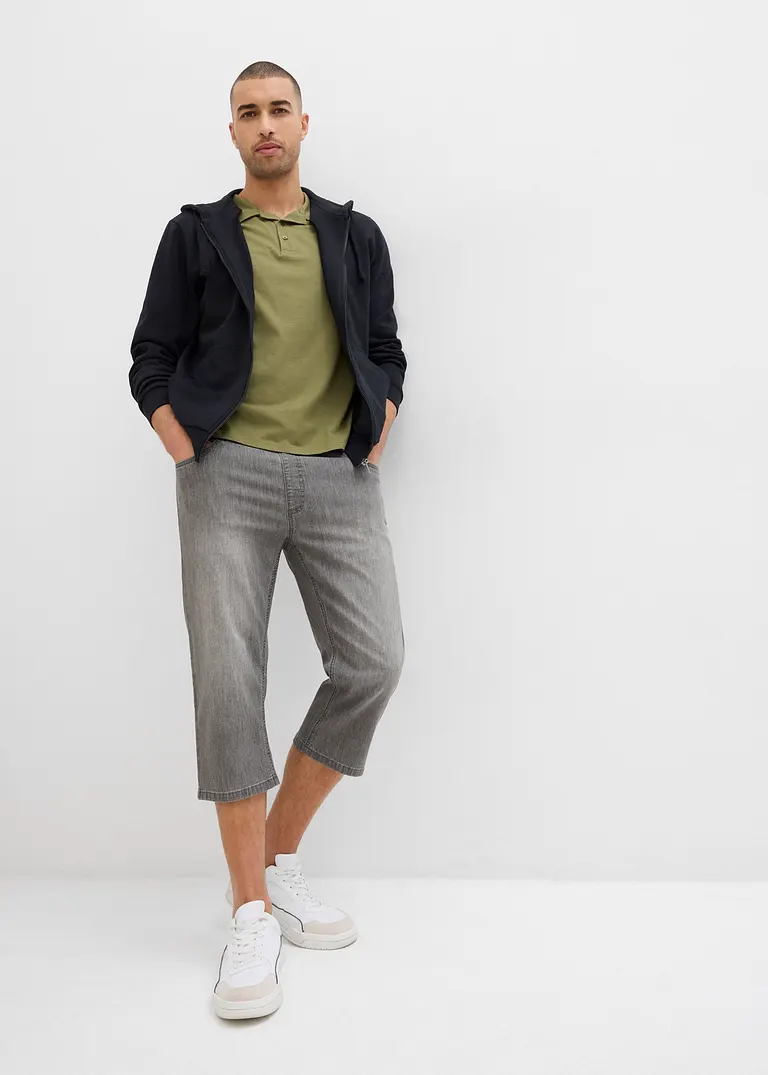 bonprix Bequeme Schlupfjeans in 3/4 Länge aus sommerlich leichtem Denim Clearance-Verkauf