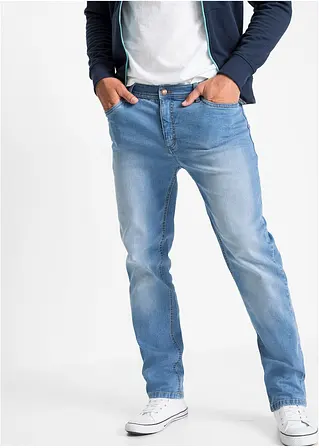 bonprix Regular Fit Stretch-Jeans Straight 2er-Pack mit kerniger Waschung Fabrikladen