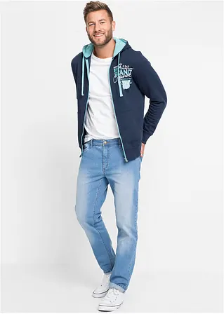 bonprix Regular Fit Stretch-Jeans Straight 2er-Pack mit kerniger Waschung Fabrikladen