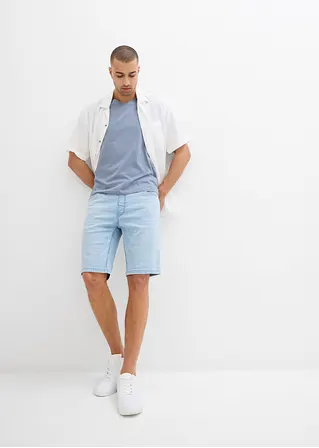 bonprix Kernige Bermuda aus bequemen Sweat-Denim - blau Im Verkauf