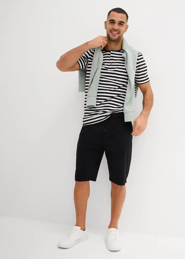 bonprix modernes Henleyshirt m günstigen Doppelpack - Herren Rabatte dieses Monats