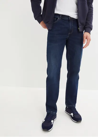 bonprix Stretch-Jeans Regular Fit Straight mit leichter Waschung 2025