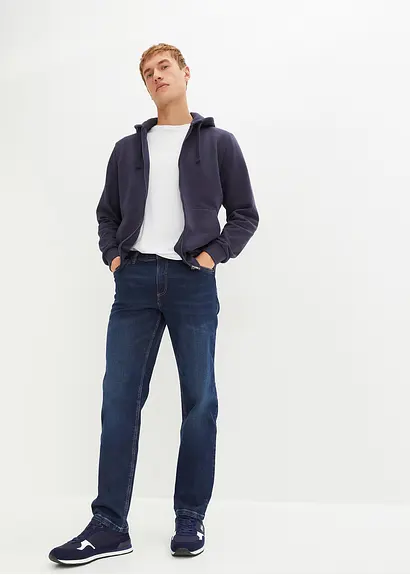 bonprix Stretch-Jeans Regular Fit Straight mit leichter Waschung 2025