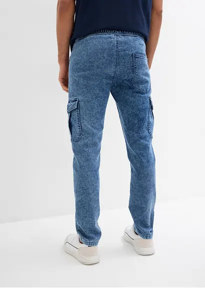 bonprix Modern geschnittene Sweat-Schlupfjeans mit Cargotaschen Günstiger Verkauf