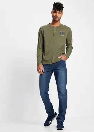 bonprix Modische Slim Fit Stretch-Jeans mit leichter Waschung - blau Meist gekauft
