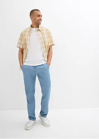 bonprix Modische Schlupfjeans aus sommerlicher Leinen-Baumwoll-Mischung Limitierter Zeitrabatt