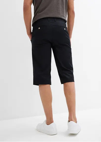 bonprix moderne Long-Bermuda in leichter Qualität - schwarz Fabrikpreis