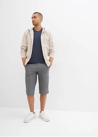 bonprix moderne Long-Bermuda in leichter Qualität - grau Sonderangebot