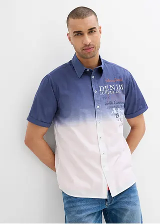 bonprix Modisches Hemd aus reiner Baumwolle - blau - Herren Osterangebot