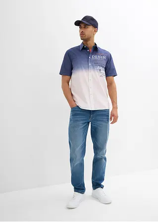 bonprix Modisches Hemd aus reiner Baumwolle - blau - Herren Osterangebot