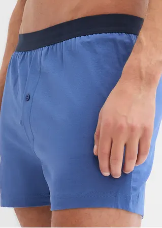 bonprix Lockere Jersey Boxershorts im 4er Pack - dunkelblau+hellindigo Exklusive Angebote