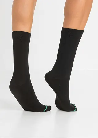 bonprix Herren Socken (5er Pack) mit Kontraststreifen - schwarz Bestseller