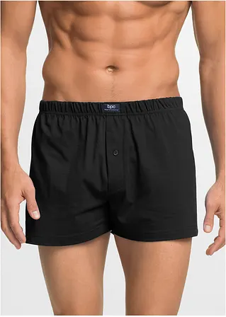 bonprix Lockere Jersey Boxershorts im Set - schwarz uni Neueste Stile