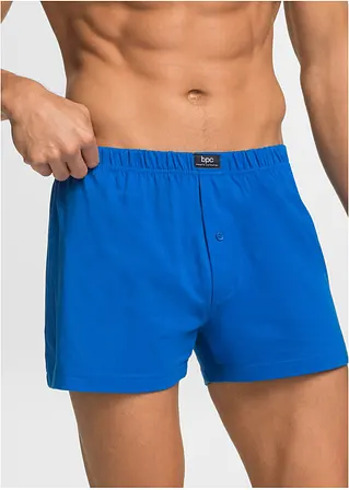 bonprix Lockere Jersey Boxershorts im Set - schwarz + blau + rot - Herren Letzte 2 Tage