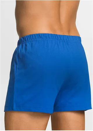 bonprix Lockere Jersey Boxershorts im Set - schwarz + blau + rot - Herren Letzte 2 Tage