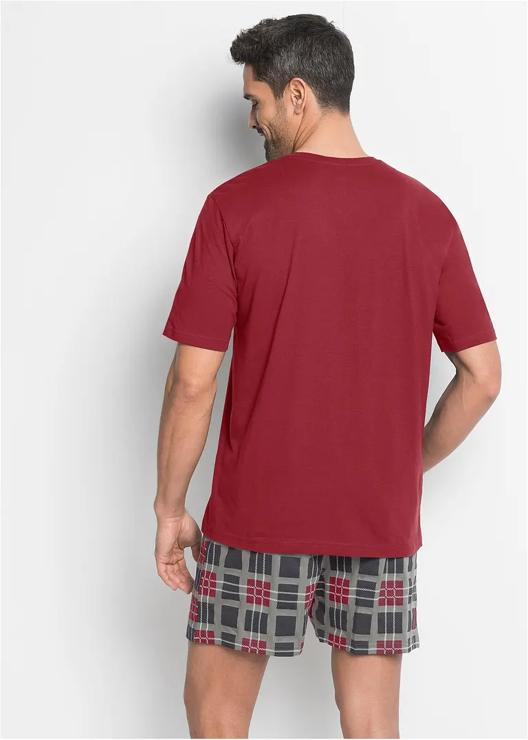 bonprix Lässig bedruckter Pyjama mit T-Shirt und Shorts Bis zu 50% Rabatt