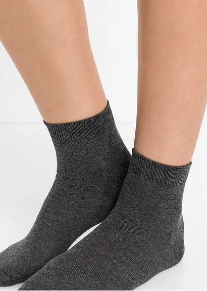 bonprix Schlichte Basic-Socken - grautöne - Damen Bis zu 55% Rabatt