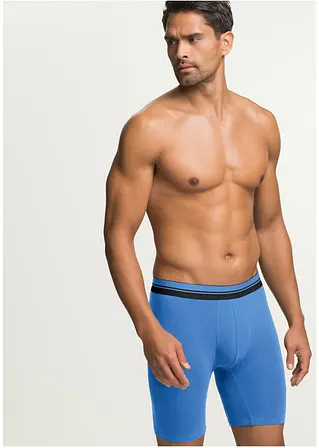 bonprix Bequeme Boxershorts in figurnaher Passform mit langem Bein und einem gestreiftem elastischen Bund Black Friday Preise